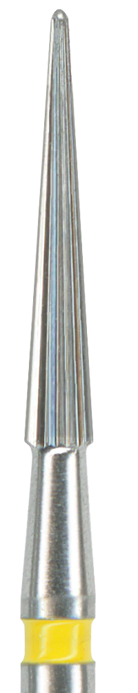 Бор фінір твердосплавний фінішний піка OkoDent жовтий (C135F)