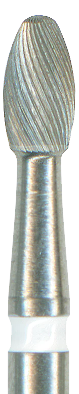 Бор фінір твердосплавний фінішний олива OkoDent білий (C379UF)