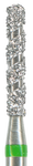 Бор алмазний циліндр с круглим кінцем турбо торнадо OkoDent (T881)