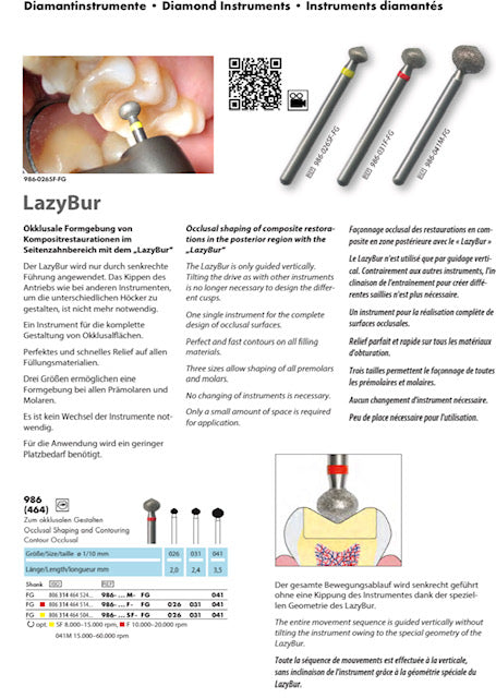 Бор Алмазний Lazy Bur OkoDent (986)